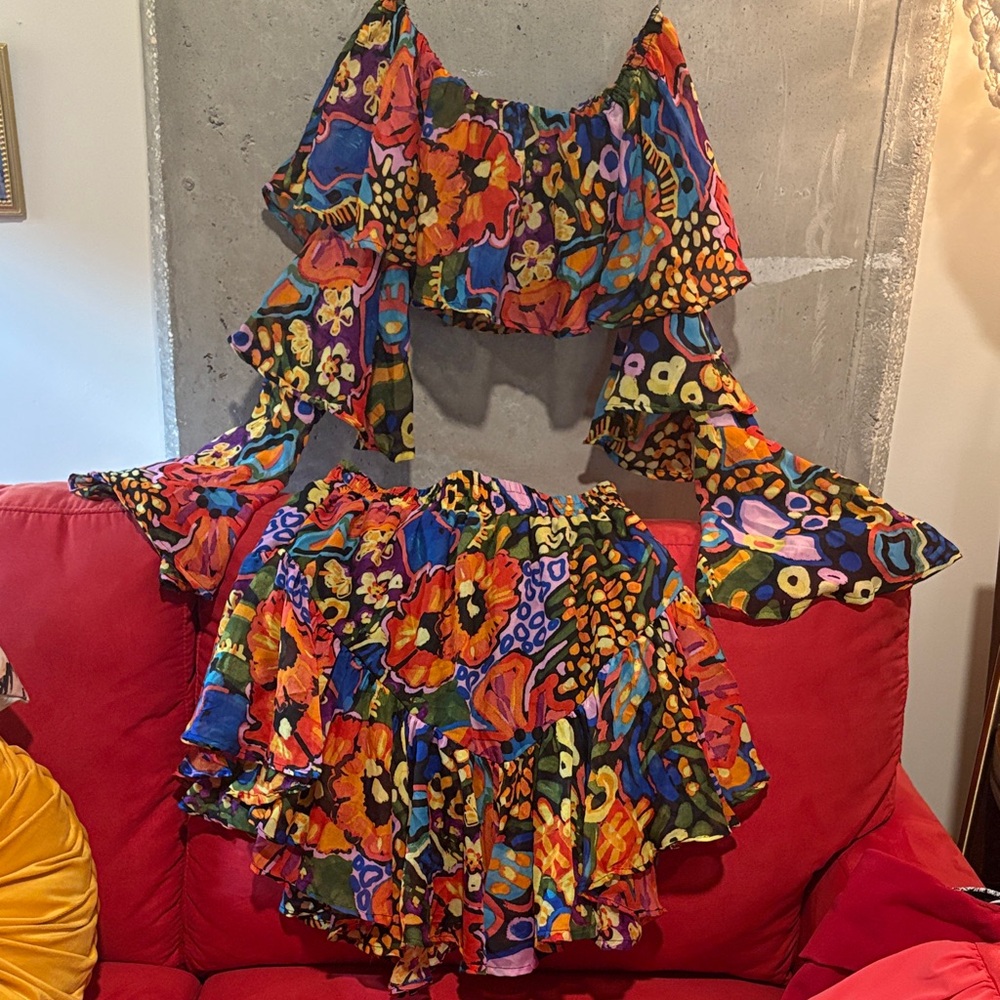 Live 4 Truth Colorful Floral Skirt Set